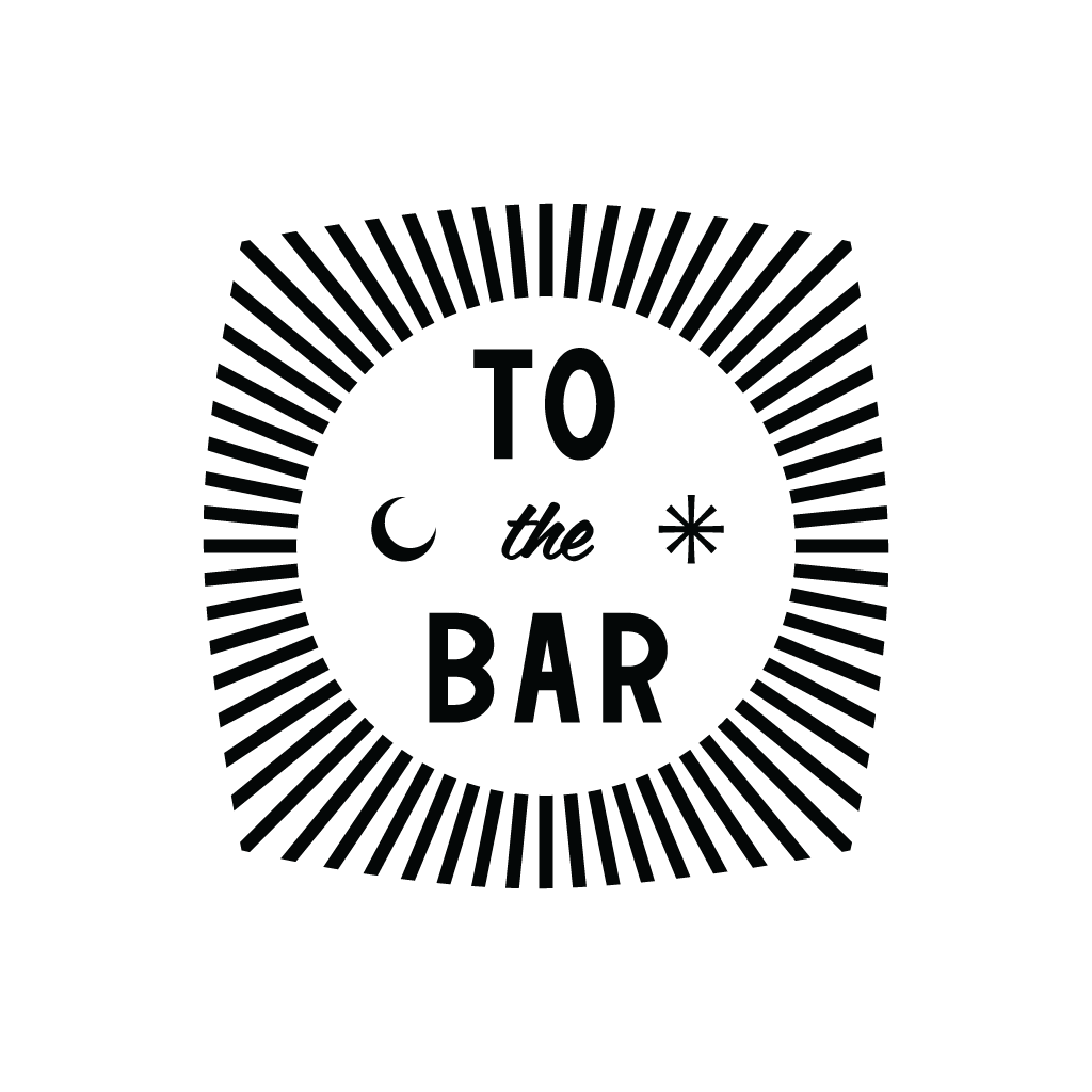 Logo: The words "To the Bar" surrounded by radiating lines. A small crescent moon icon is to the left, a star to the right.